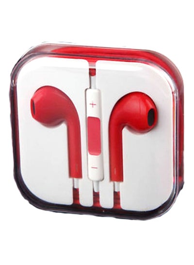 Buy In-Ear Wired Earphones Red in Saudi Arabia