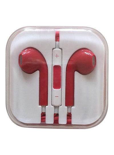 Buy In-Ear Wired Earphones Red in Saudi Arabia