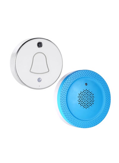 Buy Wireless WiFi Mini Smart Doorbell White 8.2x8.3cm in UAE