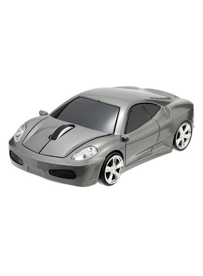 Buy Wireless Racing Car Shaped Optical USB Mouse Grey/Black in Saudi Arabia