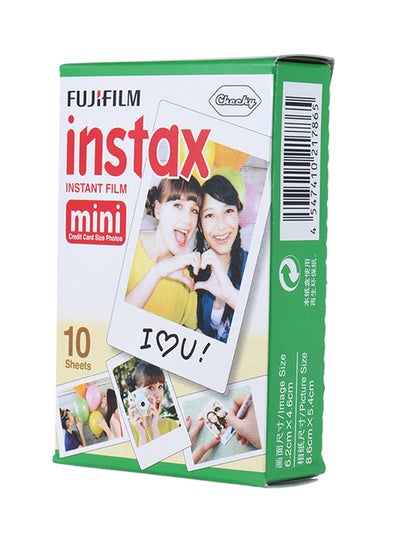 Buy Instax Mini Instant Photo Paper Film 10 Sheets Pack in Saudi Arabia