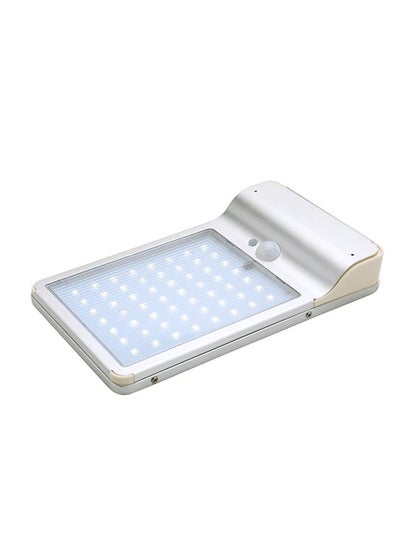 Buy Outdoor Solar LED Light With Remote Control Silver/Black 20.4x12.2x3.2centimeter in Saudi Arabia