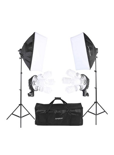 Buy Photo Studio Lighting Kit Black/White in Saudi Arabia