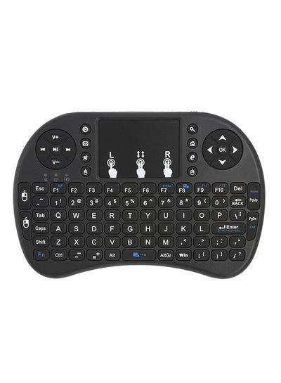 Buy Wireless RC-Keyboard With Touchpad And Remote Control Black in UAE