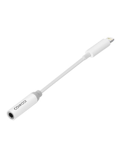 Buy Lightning To Headphone Jack Adapter For Apple iPhone 7 White in Saudi Arabia