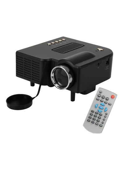 Buy Portable VGA LCD 48 Lumens Projector With Remote Control UC28+ Black in Egypt