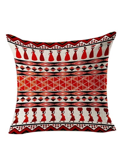 Buy Square Shape Decorative Throw Pillow Multicolour 45 x 45cm in UAE