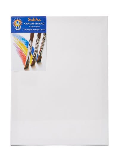 Buy Compact Canvas Board,30x40cm White in UAE