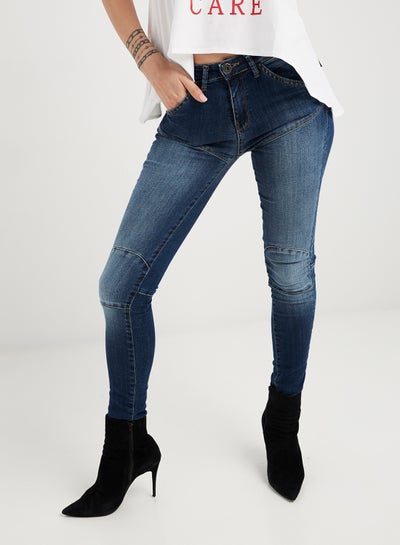 Buy Button Detailed Jeans Blue in Saudi Arabia