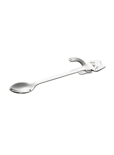 اشتري Cat Design Long Handle Mini Spoon H20332 فضي 11.8 x 1.8 سنتيمتر في الامارات