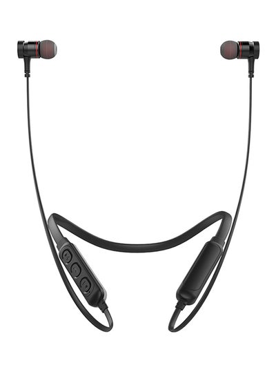 Buy G10BL Stereo Bluetooth Wireless Sports Neckband Earphones Black in UAE