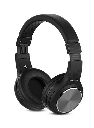 Buy A600BL Wireless Bluetooth Stereo Sound Noise Canceling Over-Ear Headphones With Mic Grey/Black in UAE