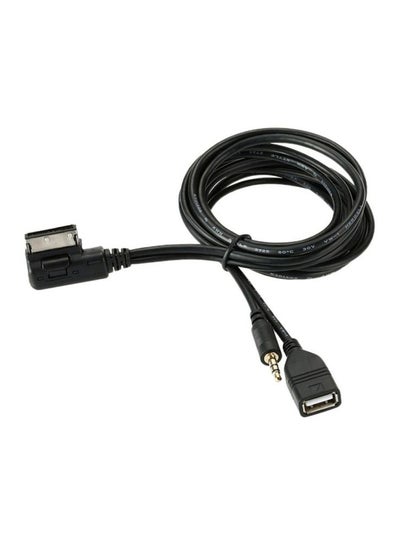 اشتري كابل USB لسيارات فولكس فاجن/أودي S5/Q5/Q7/A3/A4L/A5/A1 أسود في الامارات
