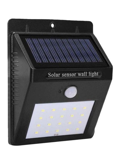 Buy LED Solar-Powered Outdoor Light White 12.4x5x9.5cm in UAE