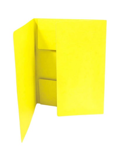 Buy A4 Document Flat File Organizer Yellow in Saudi Arabia