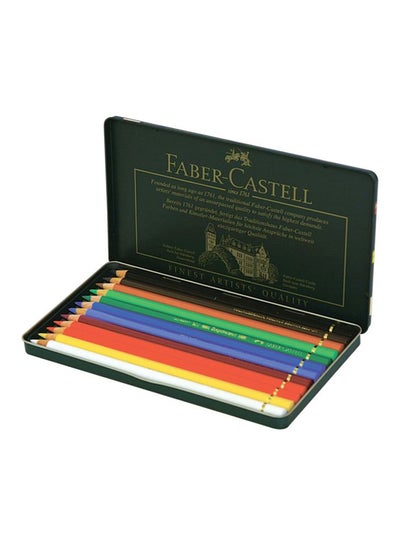 اشتري طقم أقلام ألوان من بولي كرومز مكون من 12 قطعة متعدد الألوان في السعودية