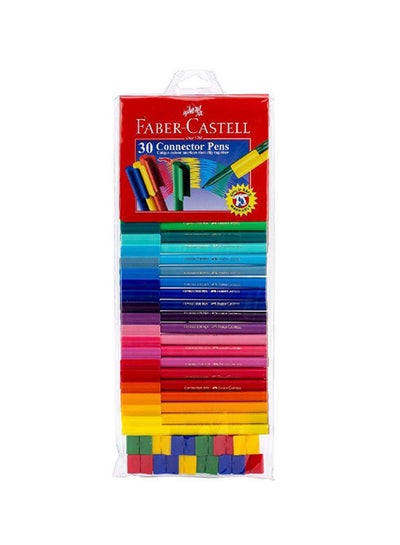 اشتري مجموعة من 30 قطعة من أقلام التحديد الملونة 
 متعدد الألوان في السعودية