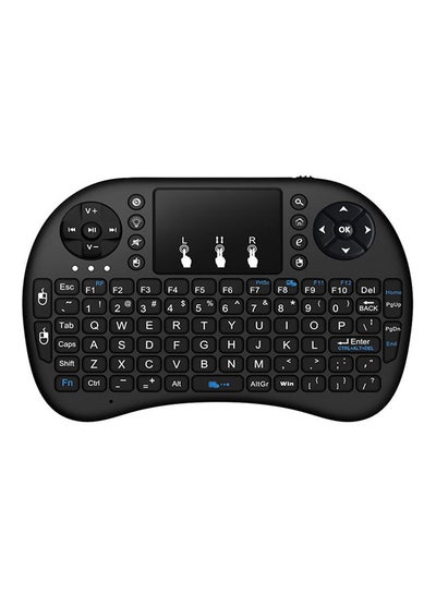 Buy 2.4 Ghz Wireless Rechargeable Air Mouse With Mini QWERTY Keyboard Black in Saudi Arabia