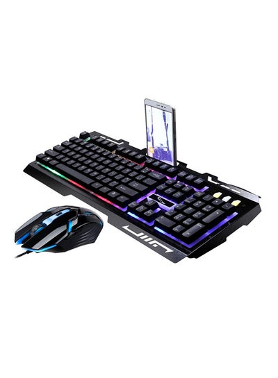 اشتري طقم مكون من لوحة مفاتيح ميكانيكية بمنفذ USB وماوس ألعاب ضوئي، طراز G700 في السعودية
