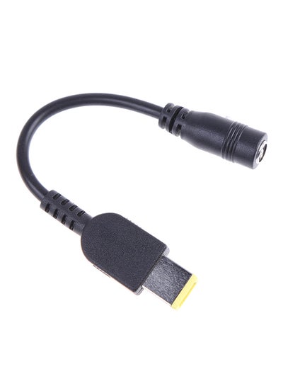 Buy Round Mouth Turn Square Power Converter Cable For Thinkpad Black in Saudi Arabia