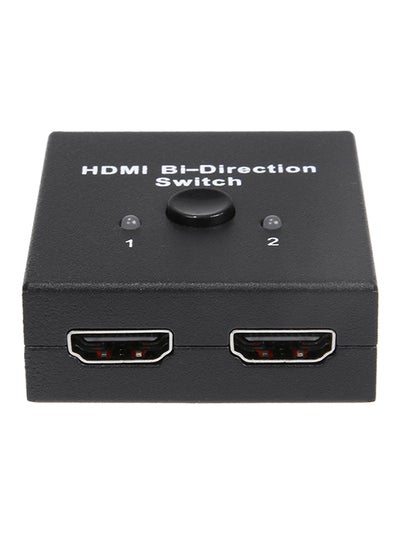 Buy Dual Port 3D 4K HDMI 2.0 Bi-Directional Signal Switcher Splitter Switch Black in Saudi Arabia