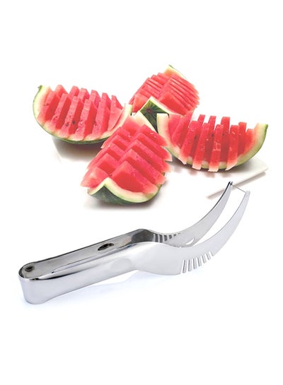 Buy Stainless Steel Watermelon Slicer Silver 18x3x3centimeter in UAE