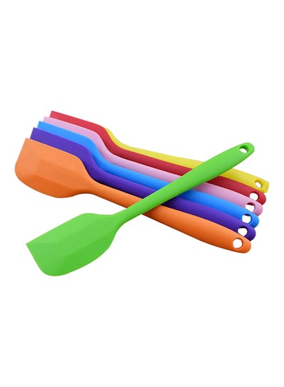 Buy 7-Piece Silicone Mixing Batter Spatula Multicolour 21x4centimeter in Saudi Arabia