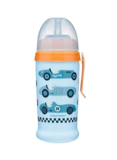 Buy Canpol babies Non-spill Sport Cup with Silicon Straw 350ml RACING light blue in Egypt