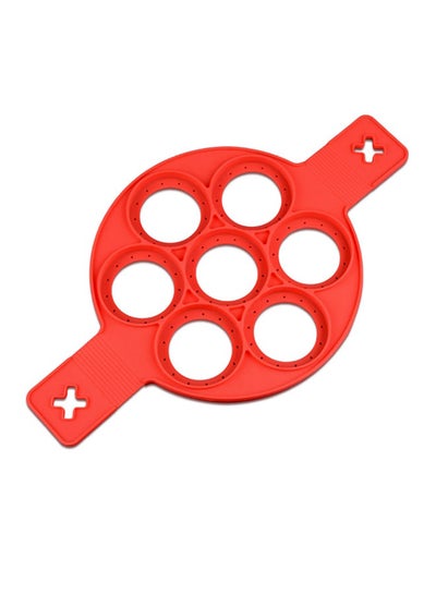 Buy Nonstick Pancake Mould Red 40x23.5x1.5centimeter in UAE