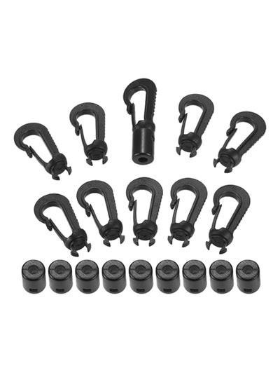 Buy 10-Piece Boat Kayak Canoe Bungee Shock Cord Hook 0.5 cm 0.5cm in Saudi Arabia