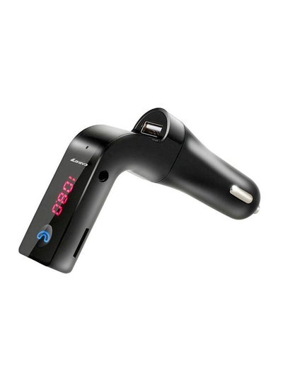 Buy USB Car Charger With Inbuilt Wireless Mp3 Player Black in Saudi Arabia