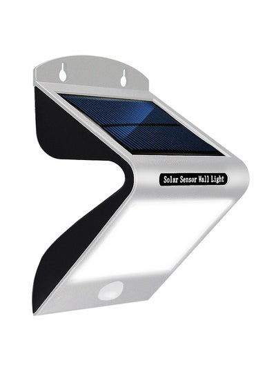 Buy LED Solar Light Outdoor Wall Lamp White 0.25kg in UAE