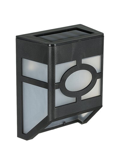 Buy Solar Powered LED Garden Wall Lamp White in Saudi Arabia