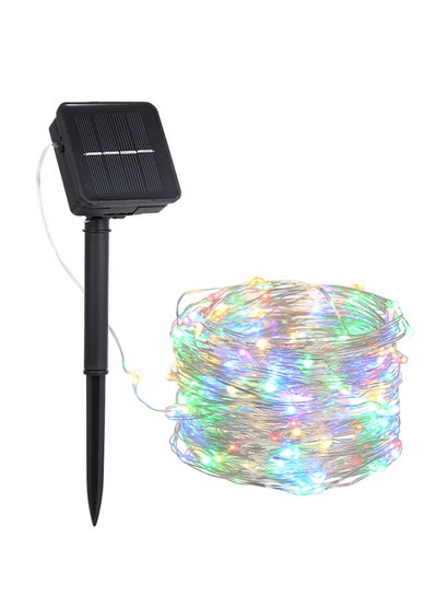 اشتري Solar Powered Copper Wire Fairy String Lawn Lamp متعدد الألوان 10 متر في الامارات