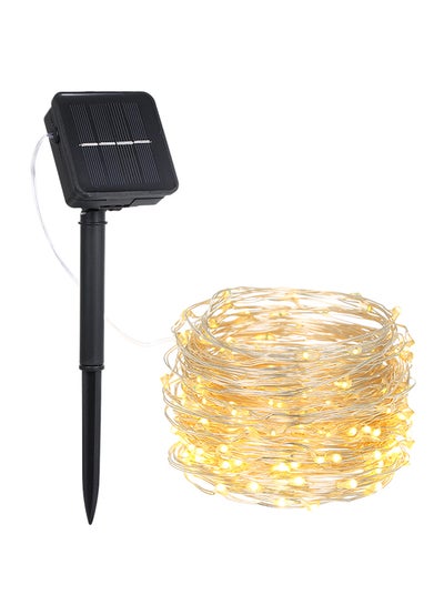 Buy Solar Powered Copper Wire Fairy String Lawn Lamp White 20meter in UAE