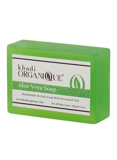 Buy Handmade Aloe Vera Soap Light Green 125grams in UAE