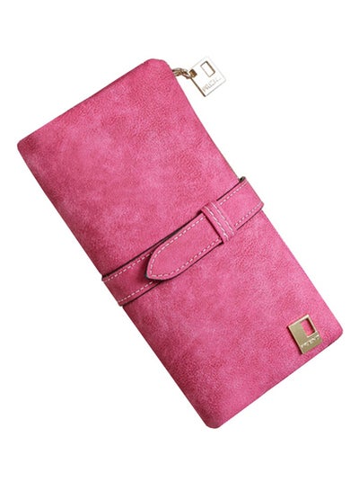 Buy Leather Wallet Pink in Saudi Arabia