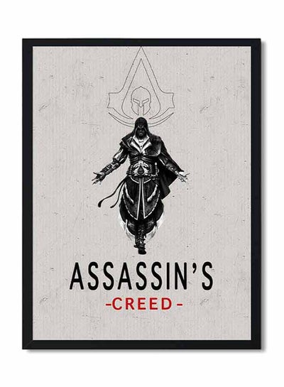 Buy Creed Poster With Wood Frame Black/Grey 32 X 22 X 2centimeter in Saudi Arabia