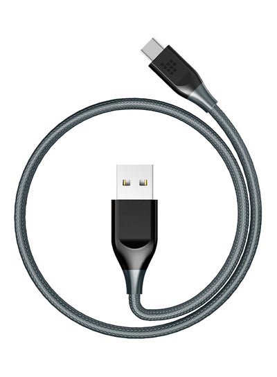 اشتري كابل Type-C USB مضفر من النايلون  أبيض 1 متر في الامارات