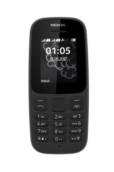 اشتري هاتف 105 بشريحتين وذاكرة داخلية سعة 4 ميجابايت يدعم تقنية 2G، لون أسود في مصر