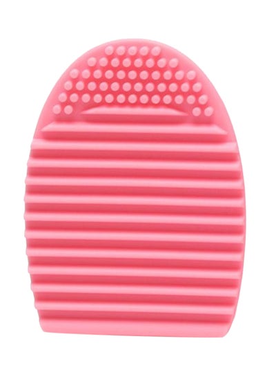 Buy Silicon Brush Egg Makeup Brush Cleaning Tool Pink in UAE