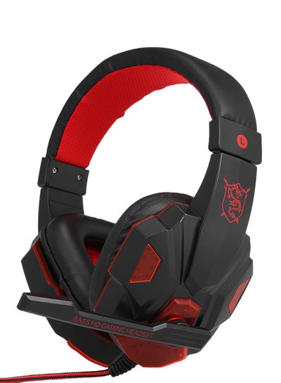 Buy Gaming Wired Headset With USB Over-Ear Microphone in UAE