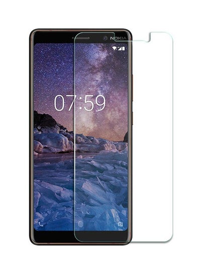 Buy Tempered Glass Screen Protector For Nokia 7 Plus Clear in UAE