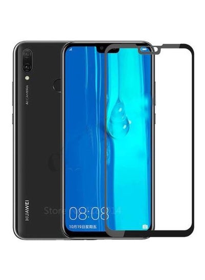Buy 5D Tempered Glass Screen Protector For Huawei Y9 (2019) Black/Clear in Egypt