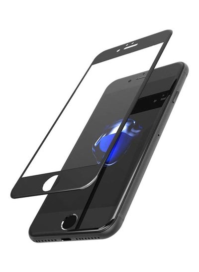 Buy 5D Tempered Glass Screen Protector For Apple iPhone 7 Plus Black/Clear in UAE