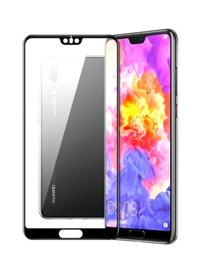 Buy 5D Tempered Glass Screen Protector For Huawei P20 Pro Black/Clear in UAE