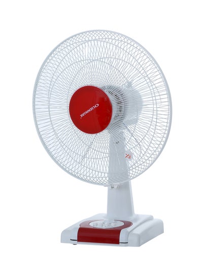 Buy 3-Speed Table Fan With Timer OMF1700 Red/White in UAE