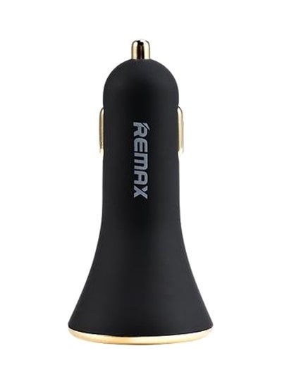 Buy 3-Port USB Car Charger Black/Gold in UAE