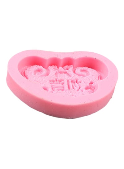 Buy Silicone Sugarcraft Gumpaste Cake Mold Pink 6.8cm in UAE