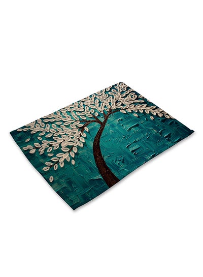Buy Oil Painting Heat Resistant Anti-slip Table Mat Multicolour 16centimeter in Saudi Arabia